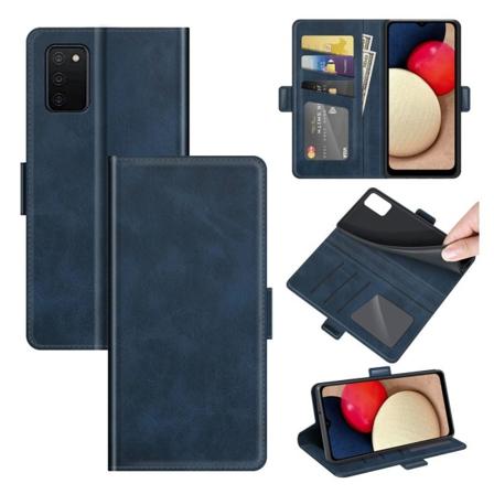 SKALO Samsung A02s / A03s Premium Pung Etui - Blå Blue