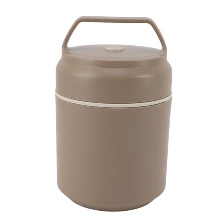 Termisk madbeholder 420 ml rustfrit stål lækagesikker isoleret håndtagsdesign voksen Bento Box kontorrejse khaki