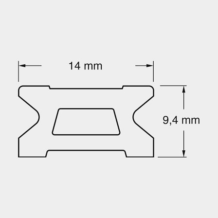 Ronstan Skotskena 14 mm 2 m serie 14