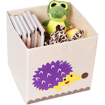 Leikkikalulaatikko - Lasten säilytyslaatikko - Taittuva kuutio - Perheen siili