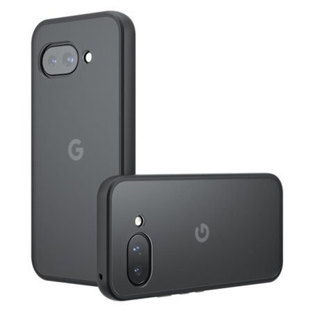 Til Google Pixel 9a Cover Skin-Touch TPU+PC Mat Mobilcover Transparent Sort