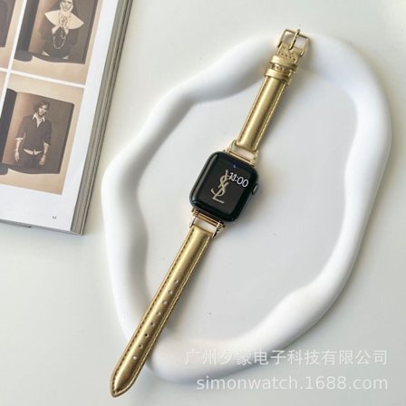 Klokkereim for Apple Watch iWatch 42mm 10. generasjon retro gull