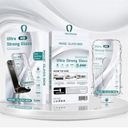 iPhone 17 Pro HD skärmskydd av härdat glas med automatiskt...