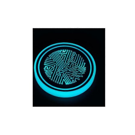 LED Bil Kopholder Lys, Lysende Bilunderlag til Kopholdere 7 Farveskiftende