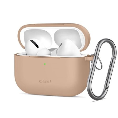 Tech-Protect Silicone Hook Case til AirPods Pro - Beige