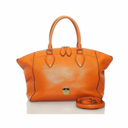 MCM Pre-owned, Handbags Oranje, Dames, Maat:ONE Size