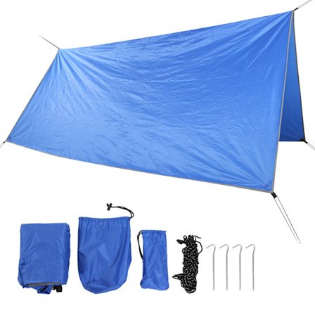 Vedenpitävä katos, auringonvaloa kestävä ulkokatos, rantaretkeilyyn sopiva monitoimikatos (kuninkaallinen sininen)