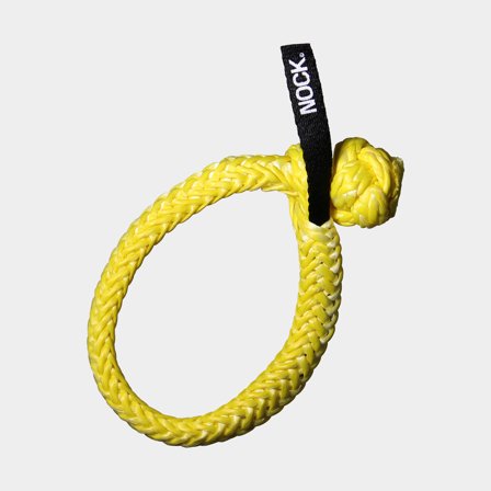 Soft shackle NOCK Titan Pro, UHMWPE 78, yellow, Ø10 mm (made from Ø5 mm rope), 110 mm, 2000 kg