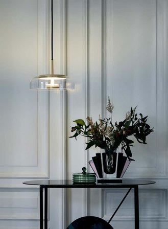 Blossi 1 taklampe - nordic gold/klar