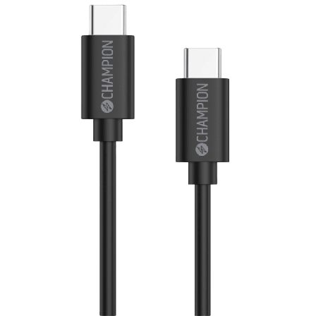 Champion Nordic Usb-c Kabel 60w 3m Övriga tillbehör Svart 300 cm