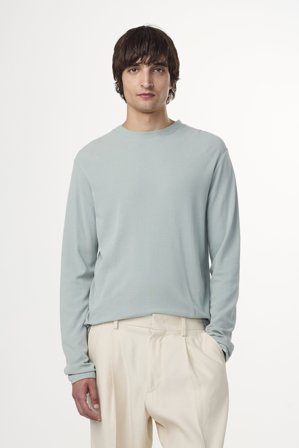 Clive 3323 T-shirt Herr Blå Bomullsblandning