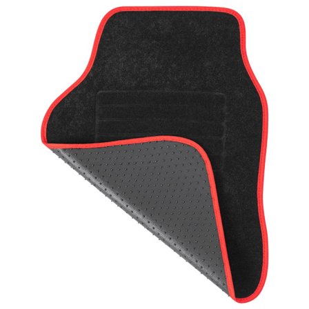 Rootz auton lattiamatot - Ajoneuvojen matot - Auto Mat Collection - Jokasään suojat - Sisätilojen suojat - Ajonvahvistimet - Punainen - 65,5x45 cm & 3