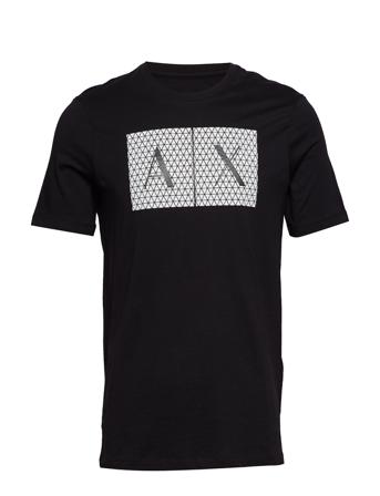 T-Shirt T-shirts Short-sleeved Svart Armani Exchange