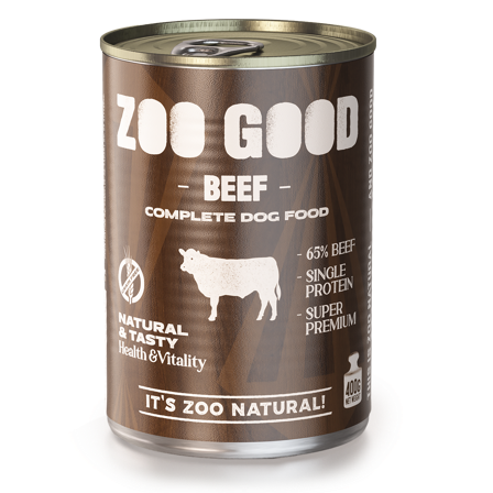 ZOO GOOD - Adult Beef 400 g - Hund - Hundefôr & hundemat - Våtfôr & våtmat - ZOO.no