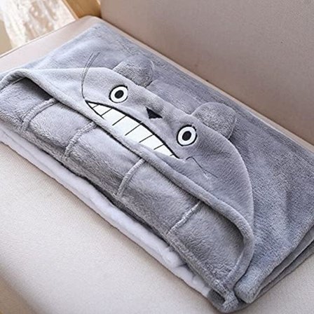 Min Nabo Totoro Tykknende Tæppe Kappe Plys Kappe Sjal Rejse Nabo Komfortabel - 150*70cm