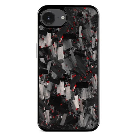 Mobilskal till iPhone 16e MagSafe Aramid Fiber Large Texture - Röd