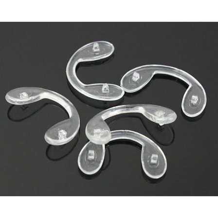 Ti par myke silikon U-formede neseputer med nesebroer Neseputer Skru-på linser Neseputer Antiskli Sal Nesebro Briller Neseputer Plate