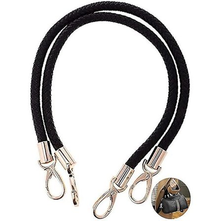 Ekte lær flettet håndtak veskestropp erstatning håndveske