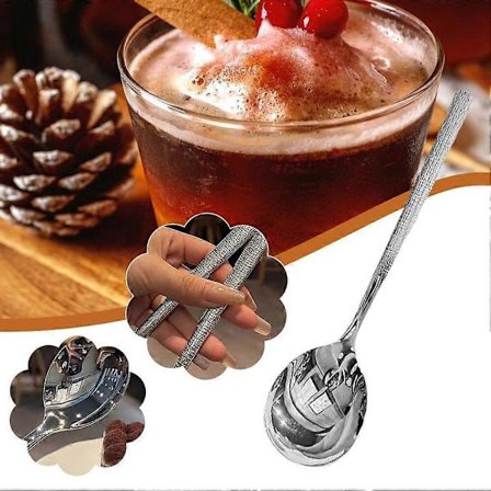 Koreansk rustfritt stål skje 10 stk Ginseng-mønster koreansk kjøkkenutstyr