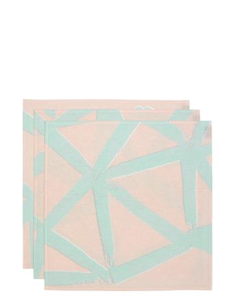 Ukkospilvi Napkin 43X43 3Pcs Pink Marimekko Home
