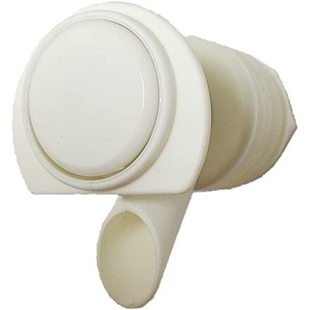 1 pakke erstatningsspyler for vanndispenser - Hvit plasttapp