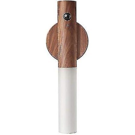 Usb-laddningsbar smart kroppssensor nattlampa, rörelsesensor nattlampa, hall sovrum gång trappa skåp vägg induktionslampa (svart valnöt natt