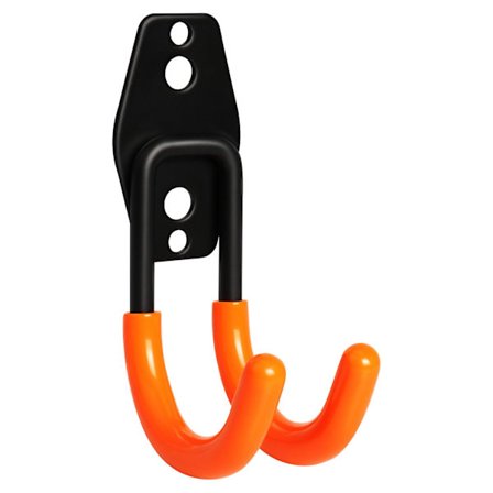 6 stk. Stål Garage Opbevaringskrog Dobbelt Krog Garage Opbevaring Utility Anti-slip Gummi Værktøjs Kroge