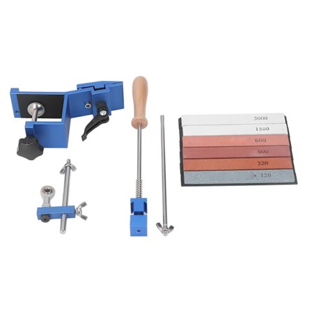 Knivsliper med fast vinkel for hjemmebruk Profesjonelt knivslipsett med hurtigklipp med 6 slipesteiner