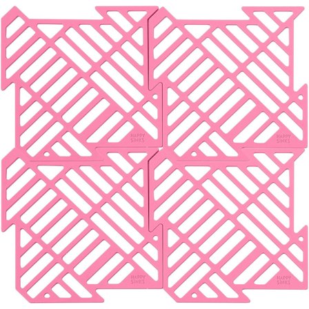 Happy sinks Vaskebordsunderlag 4-pak, have rose - Rosa | KitchenOne