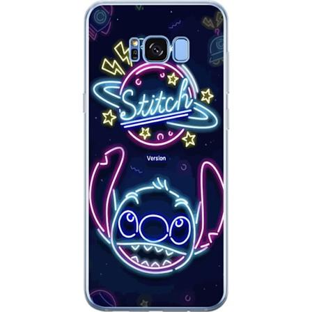 Samsung Galaxy S8+ Gennemsigtig cover Stitch Neon