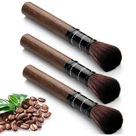 3 stk Barista-børste, Profesjonell Kaffe Børste Rengjøringsbørste Med Børste Ibenholt Håndtak, Kaffemaskin Tilbehør