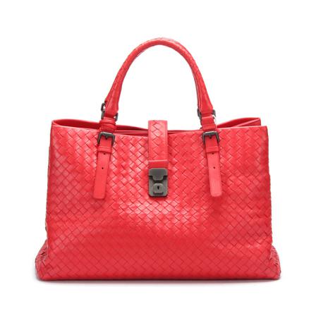 Bottega Veneta Vintage, Pre-owned Intrecciato Bag Rood, Dames, Maat:ONE Size