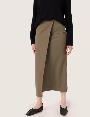 Soaked in Luxury Slbea Skirt - Brown - M