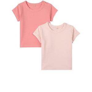 A Happy Brand 2-Pack Pink T-Shirts 62/68 cm - Tops - 62/68 cm - Pink