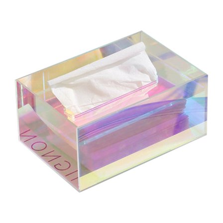 Akryl Tissueboks Holder Stor Kapacitet Serviet Opbevaring til Badeværelse Stue