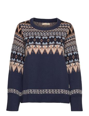 Smilla Knitted Sweater Blue ODD MOLLY