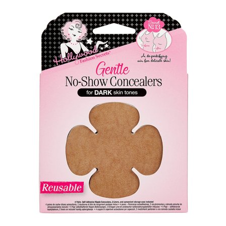 Hollywood Fashion Secrets No-Show Concealers Light 4 Par Dark, Tøj & Bolig, Bh'er, Nipple Covers