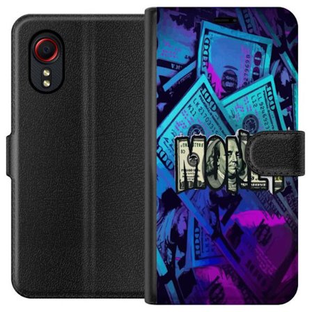 Samsung Galaxy Xcover 5 Plånboksfodral Kawaii marshmallow motiv - söta ansikten i kopp, färgglad och glad design för alla som älskar cute aesthet