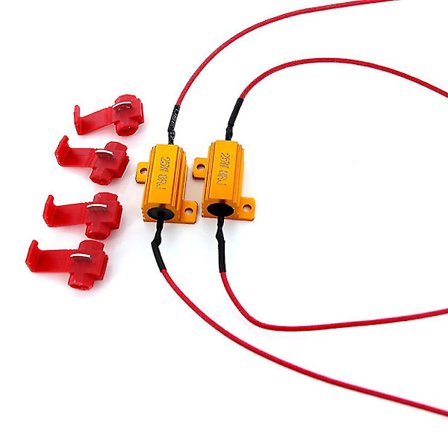 Led-auton valonvastus 25w 6/8/10/25 kuormavastukset suuntavilkulle, rekisterikilven lampulle(8R)