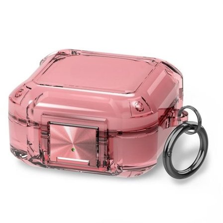 Suojakotelo Samsung Galaxy Buds Live / Pro / 2 / 2 Pro / FE – läpinäkyvä vaaleanpunainen