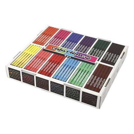 Markörer - COLORTIME - Ref 373545 - 12 Färger - Oföränderlig - Ogenomskinlig