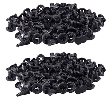 Bil 10mm Plast Nitter Hulldiameter Vingfeste Klips 100stk