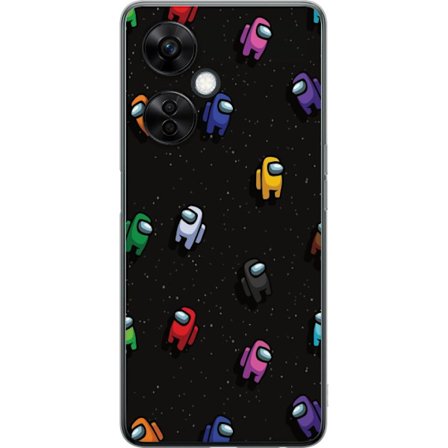 Kompatibel Mobilcover til OnePlus OnePlus Nord CE3 Among Us mønster med farverige karakterer i rummet, legende spiltema perfekt til fans af Among Us-
