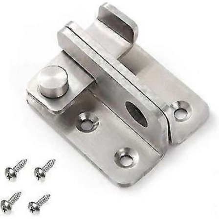 Dörrlås Litet Stöldskydd, rostfritt Stål Hasp Lås Säkerhetsdörrlås, vänsteröppning