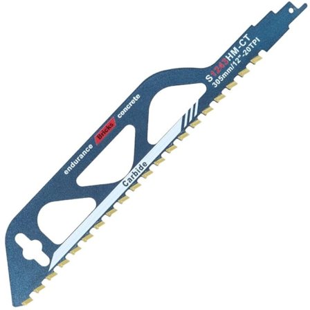 Tungstenkarbid tigersågblad 305mm - Kompatibelt med Bosch, skär trä, betong, tegel u0026 cementplattor