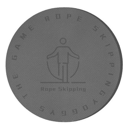 Hopprepsmatta 6MM Tjock Rund Rephoppningsmatta Ljudisolerad Tyst Yogamatta Dansdyna Fitn[D]