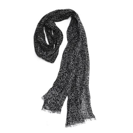 Saint Laurent Vintage, Pre-owned Scarves Zwart, Dames, Maat:ONE Size,wol