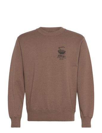 Edwin Ramen Palace Sweat - Shitake - Brown - L