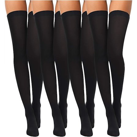 Pakke med 4 par silke strømper til kvinder