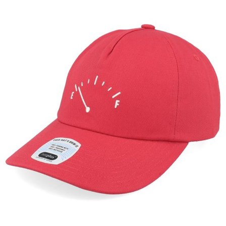 Brixton - Röd unconstructed Keps - Running On Empty Np Hat Crimson/White Dad Cap @ Hatstore